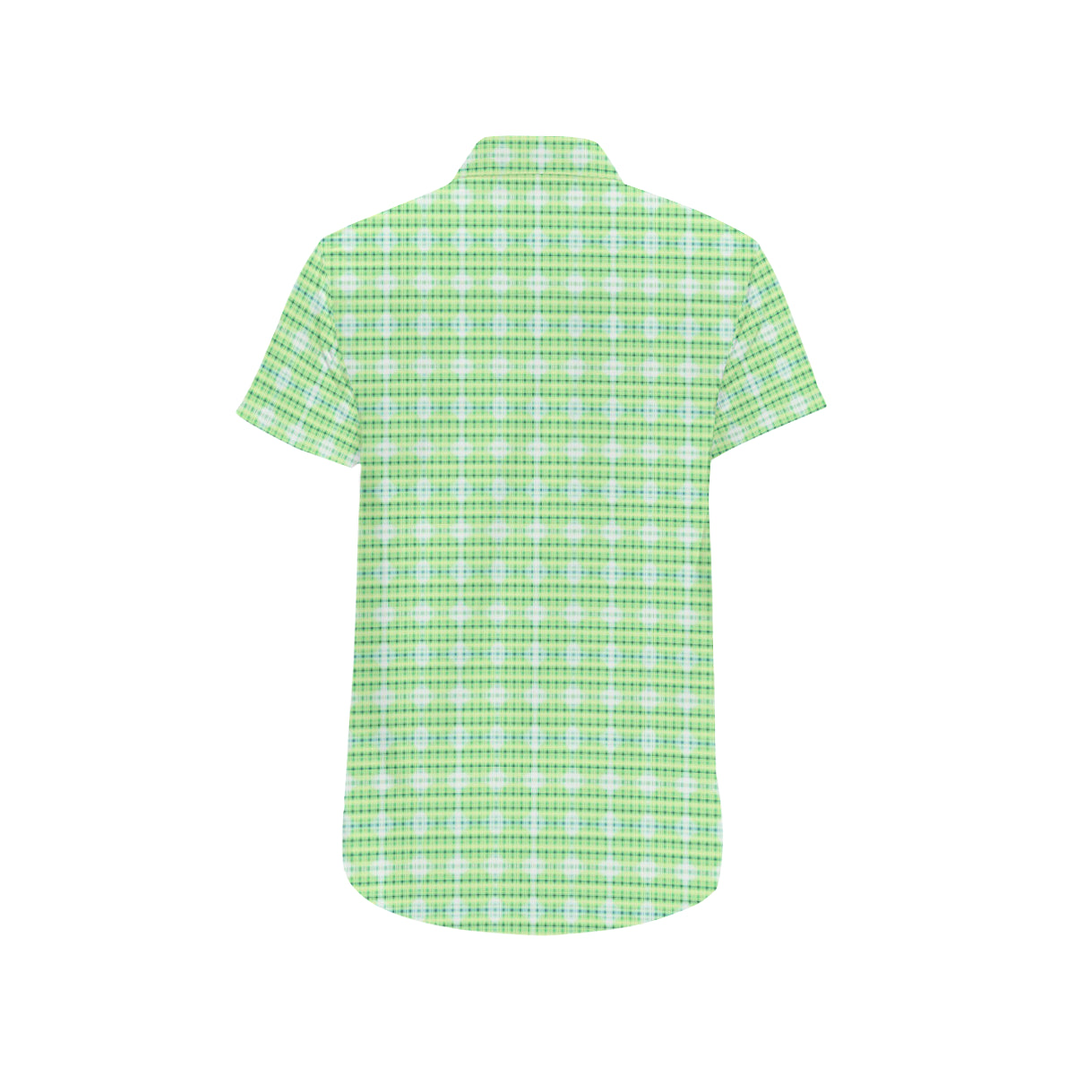 PLAIDES GREEN Men's All Over Print Short Sleeve Shirt (Model T53)