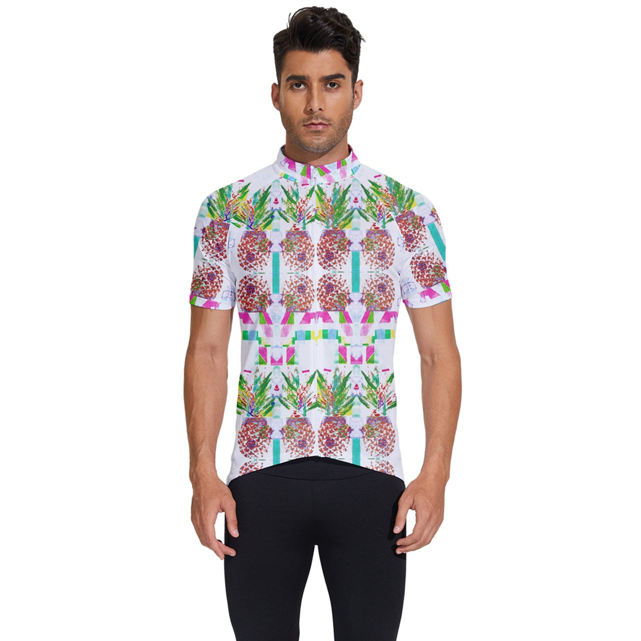 PINEAPPLE Pineapple  Men's Short Sleeve Cycling Jersey