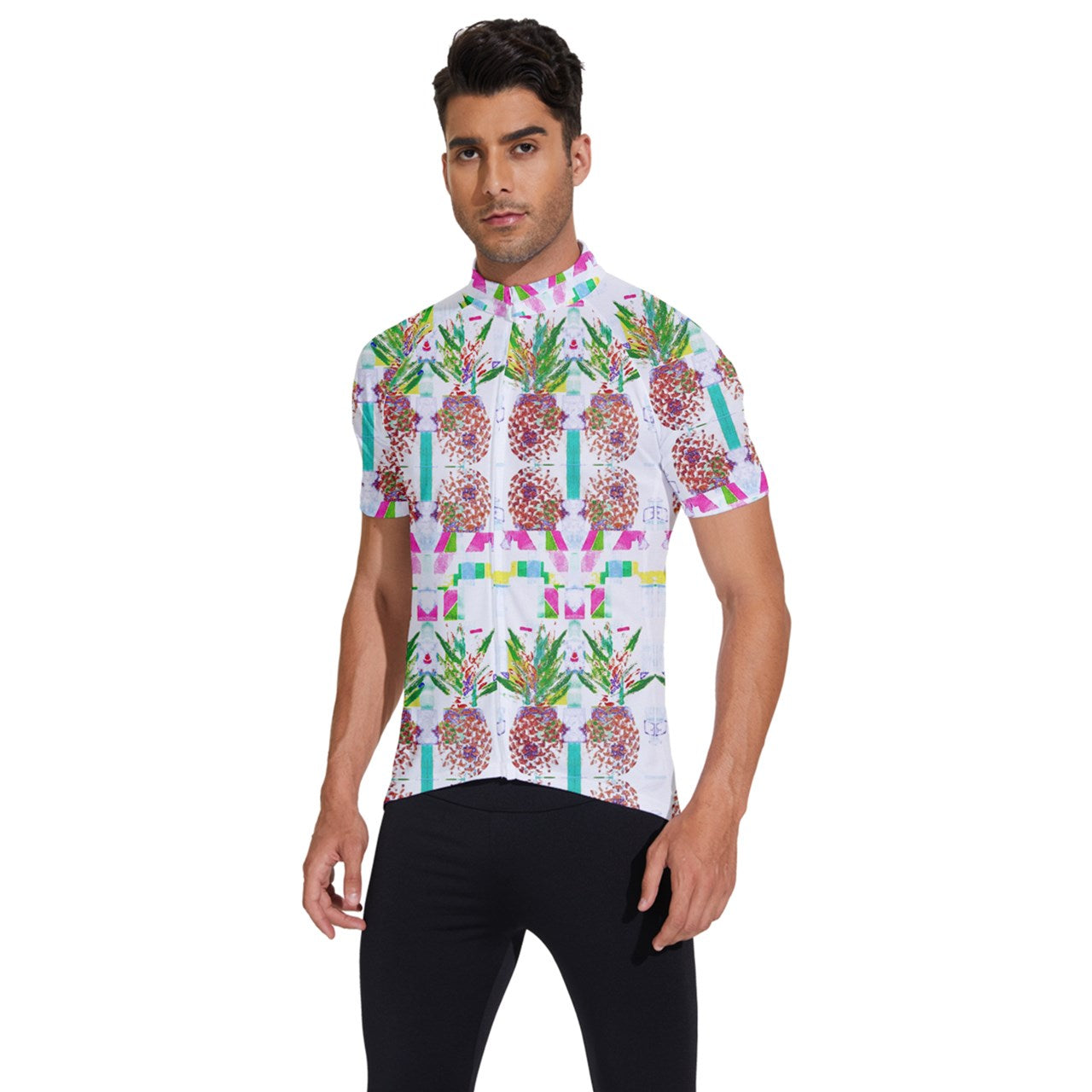 PINEAPPLE Pineapple  Men's Short Sleeve Cycling Jersey