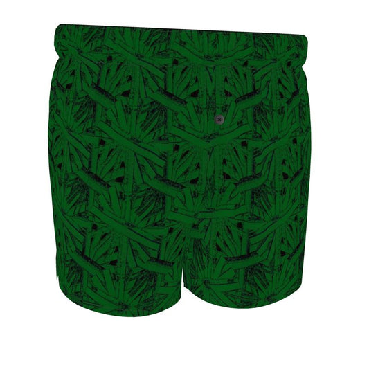 Ticking K Green Boxer Shorts