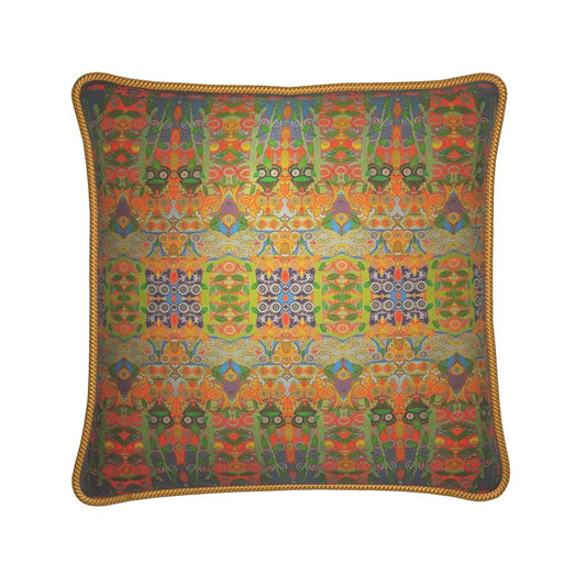 Forest Totem Silk Cushion (size options)