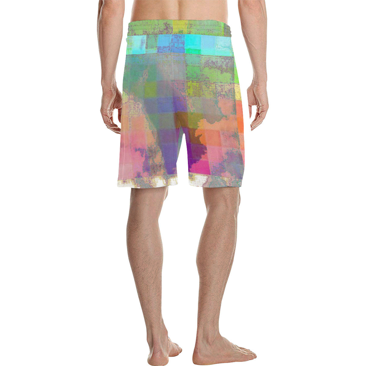 RAINBOW CLOUD 3 Men's All Over Print Casual Shorts (Model L23)