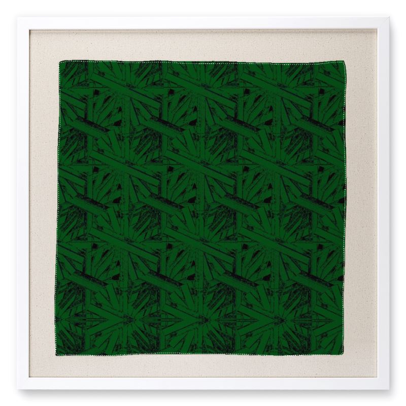 Ticking K Framed Silk