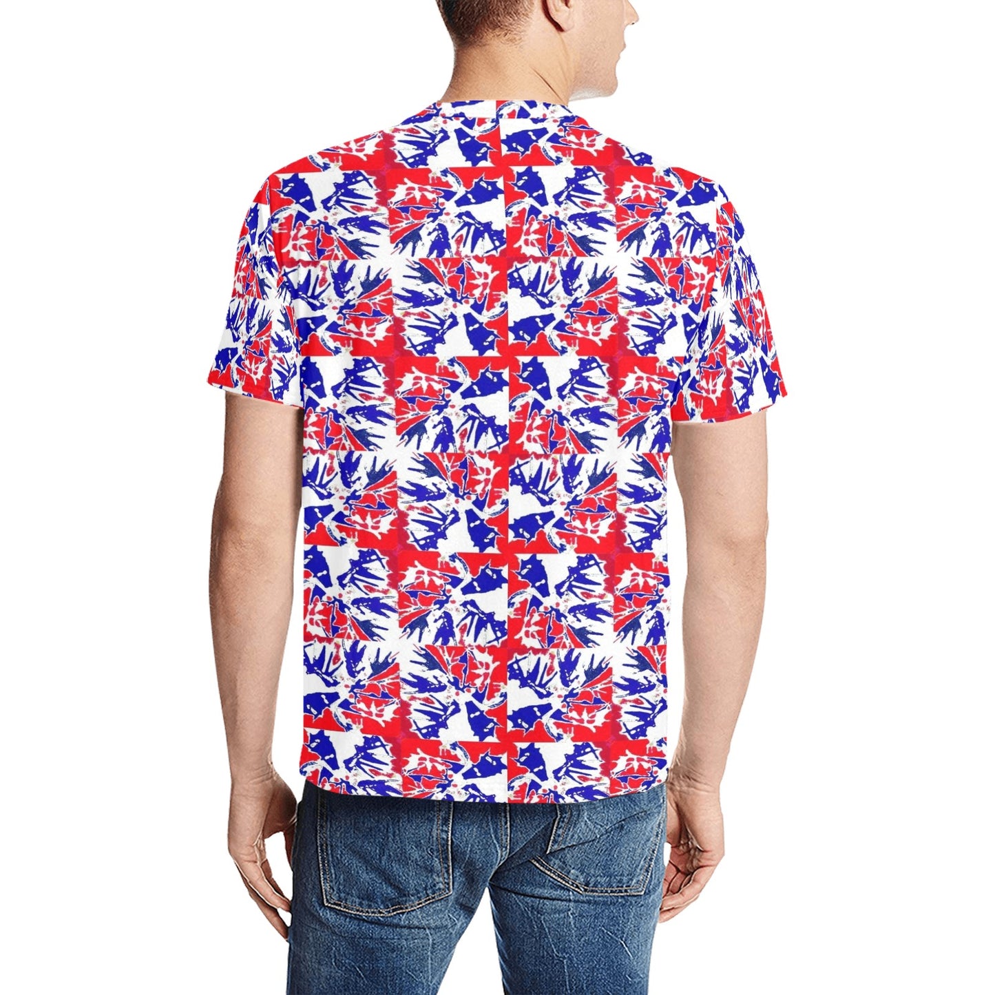 PALM Independence Men's All Over Print T-Shirt (Random Design Neck) (Model T63)
