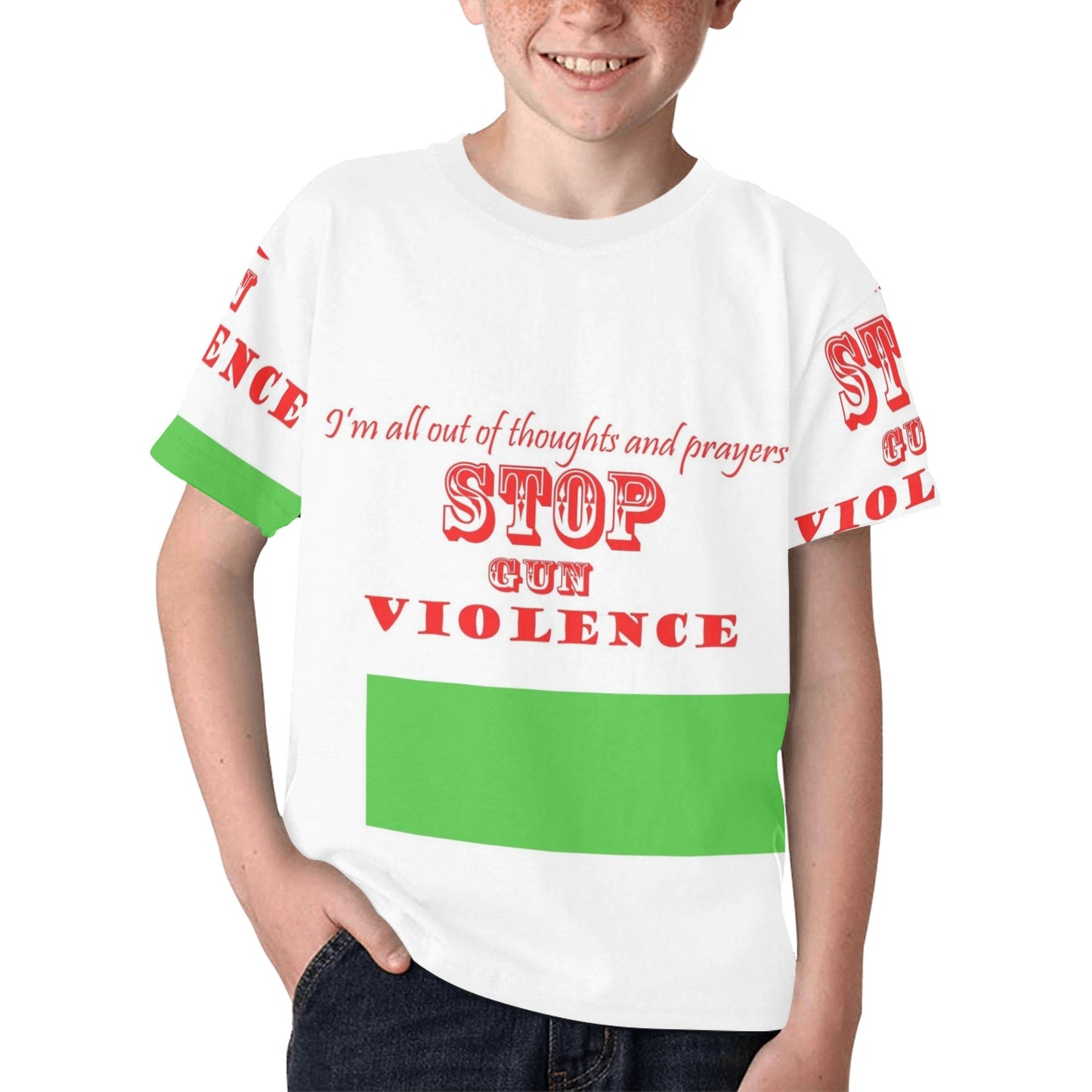 gun violence Kids' All Over Print T-shirt (Model T65)
