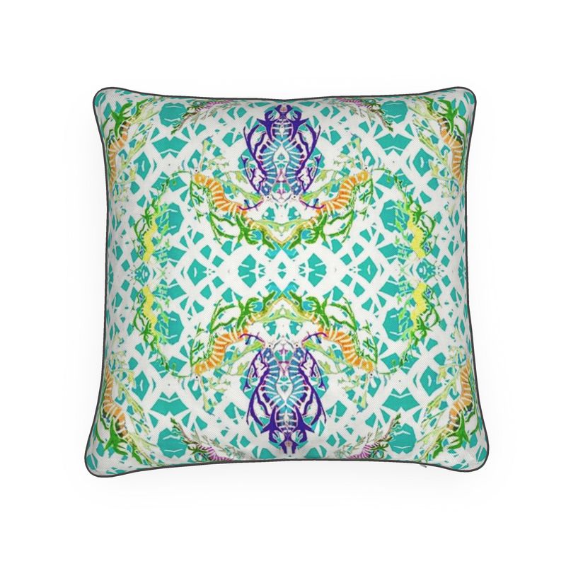 Seahorses Aqua (size and fabric options)