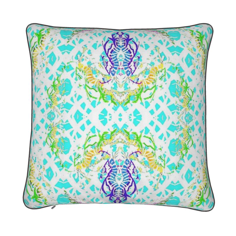 Seahorses Aqua (size and fabric options)