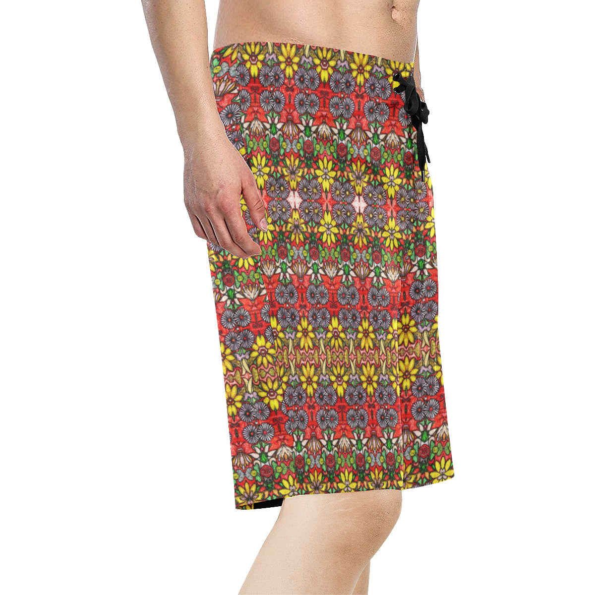 Swanker Jubilee Men's All Over Print Board Shorts (Model L16)