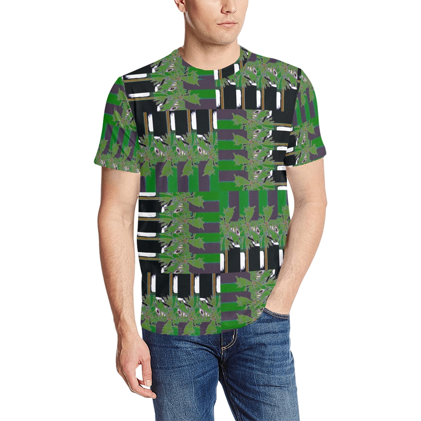 PALM SIG6 Men's All Over Print T-Shirt (Random Design Neck) (Model T63)
