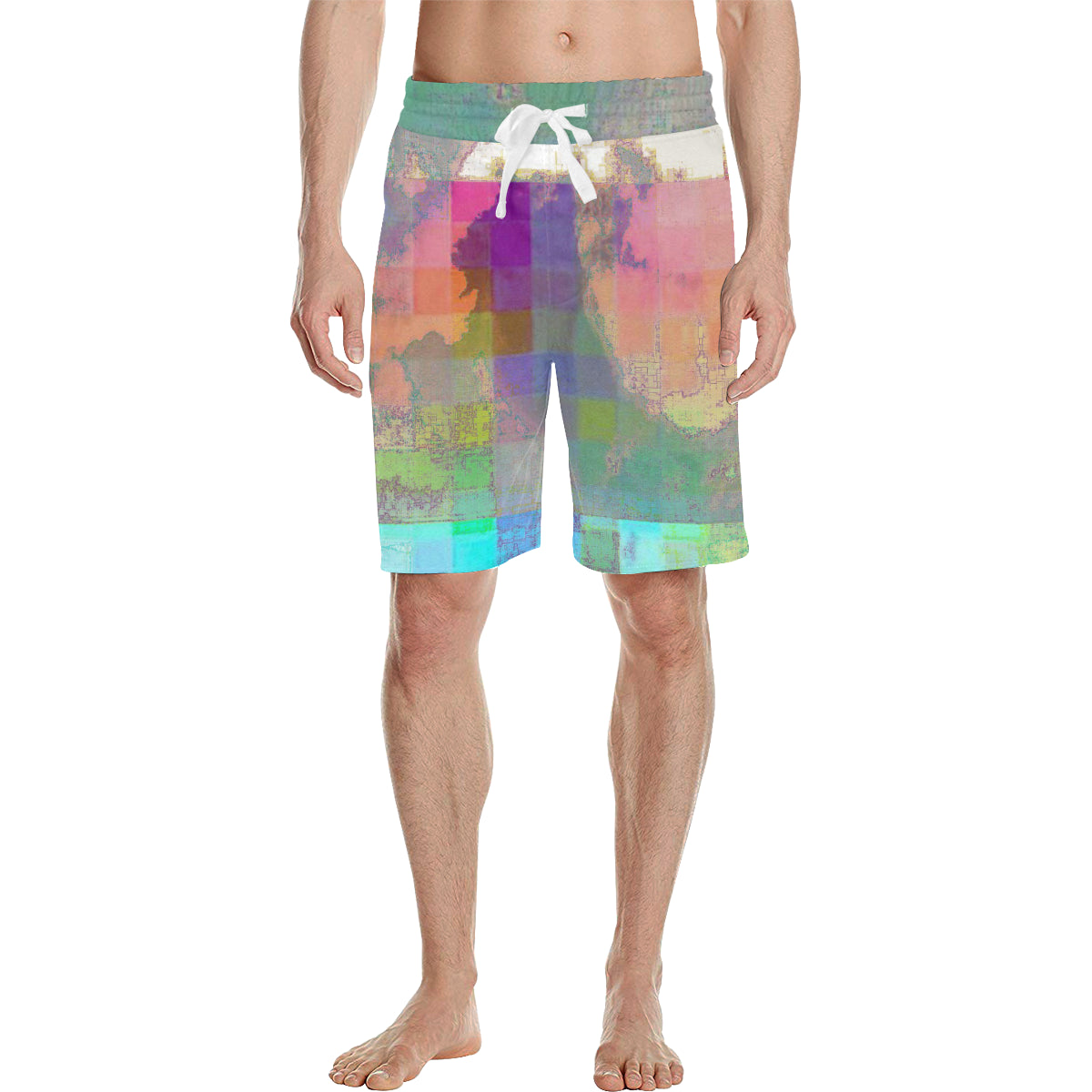 RAINBOW CLOUD 3 Men's All Over Print Casual Shorts (Model L23)