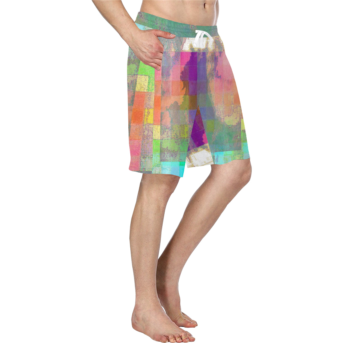 RAINBOW CLOUD 3 Men's All Over Print Casual Shorts (Model L23)