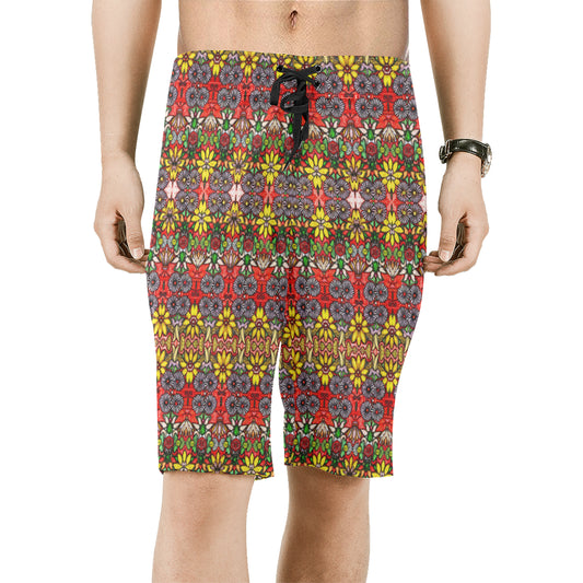 Swanker Jubilee Men's All Over Print Board Shorts (Model L16)