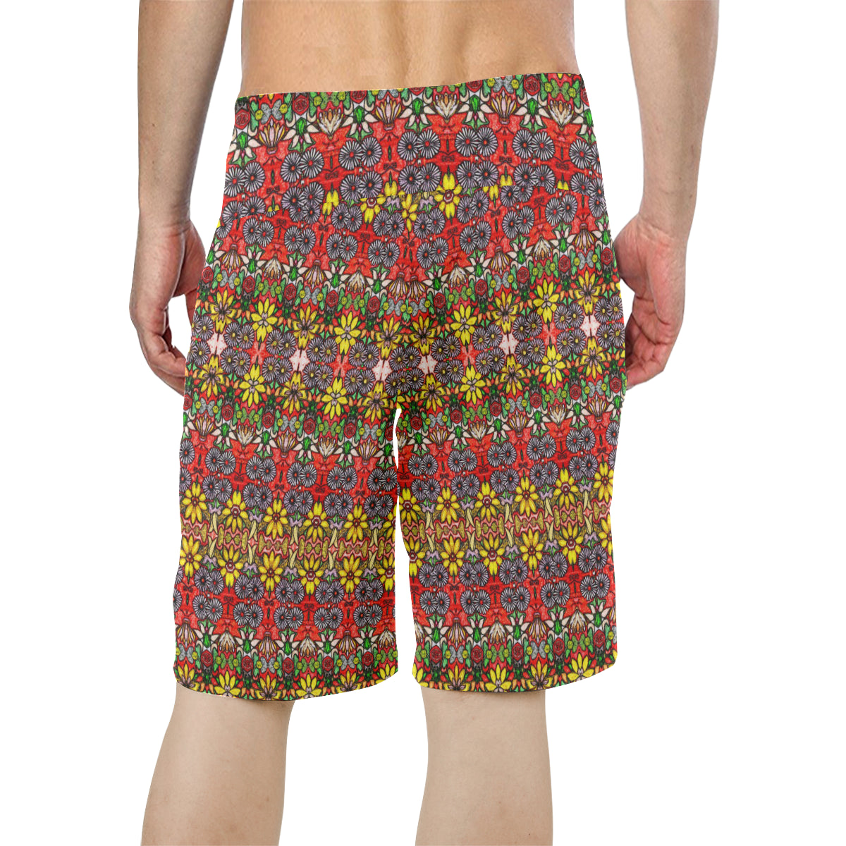 Swanker Jubilee Men's All Over Print Board Shorts (Model L16)