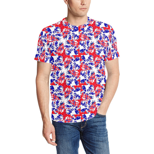 PALM Independence Men's All Over Print T-Shirt (Random Design Neck) (Model T63)